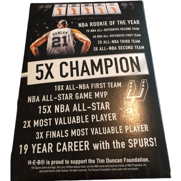 Slam Duncan Os Rare Collectors San Antonio Spurs - Box Only - Picture 2 of 4